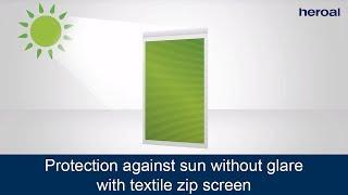 Protection against sun without glare with textile zip screen | heroal VS Z