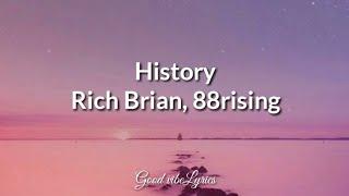 History - Rich Brian, 88rising ( Lyrics )