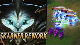 SKARNER REWORK NEW GAMEPLAY PREVIEW - League of Legends