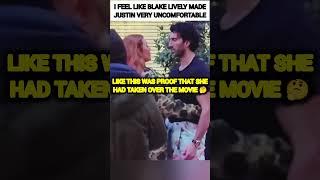 I feel like Blake lively made Justin Baldoni so uncomfortable?! #shorts #trending #movie #sad #fyp