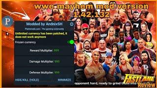 wwe mayhem mod version 1.42.132 Apk new mod menu