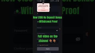 New $100 No Deposit Bonus Forex 2024 • Full Video on the Channel  #cashoutwithkings #fxndb