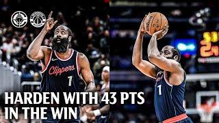 James Harden Drops 43 Points & 7 Threes in Just 3 Quarters Highlights  | LA Clippers