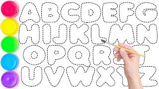 ABCDEFGHIJKLMNOPQRSTUVWXYZ // Alphabet Drawing Tutorial for Beginners Step by Step // Ks Art