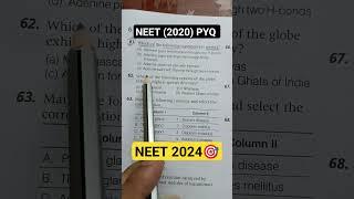 molecular basis of inheritance NEET PYQ  || #shorts #neet2024 #study #motivation #mbbs #neet
