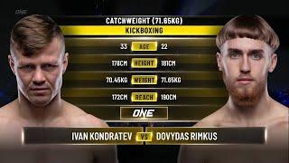 Ivan Kondratev vs. Dovydas Rimkus | ONE Championship Full Fight