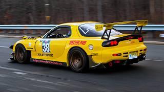 Mazda RX7 Compilation: Pure Rotary Engine Sounds! (Best RX7 FD Drift, Turbo Sound)