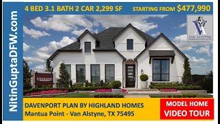 Davenport Plan By Highland Homes in Mantua Point in Van Alstyne, TX