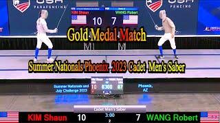 Kim Shaun vs Robert Wang: Decisive Match - Summer Nationals Men's Saber Cadet Final Phoenix 2023