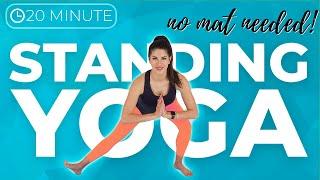 20 minute Full Body STANDING Yoga Flow (no mat needed!)