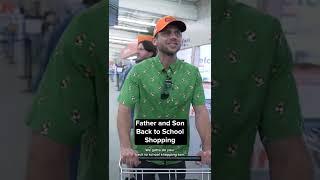 Father and Son Back To School Shopping #shorts