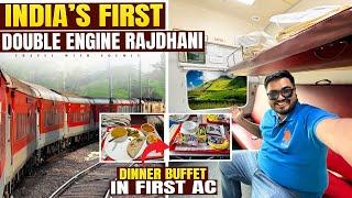 MUMBAI to DELHI in VANDE RAJDHANI | FIRST AC journey with UNLIMITED FOOD | 22221 Push-Pull Rajdhani