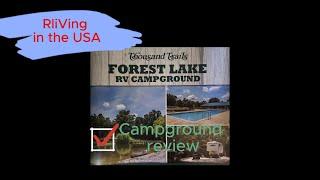 Thousand Trails Forest Lake RV Campground review