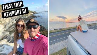 Exploring Newport RI in our Van! Our First VANLIFE Road Trip - Ep: 1