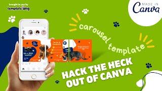 How to Make An Editable Seamless Carousel  | Canva Social Media Design Tutorials