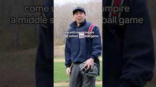 Come with me to umpire a middle school baseball game  #baseball