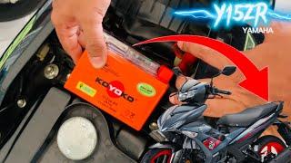 How to Remove and Install Motorcycle Battery for Yamaha Y15ZR | Replace Motor Battery Step by Steps