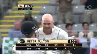 New Zealand vs England 3rd Test  Peter Fulton's maiden Test century