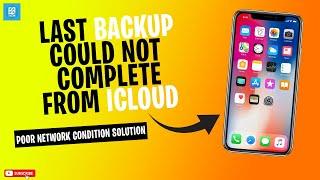 Fix Poor Network Conditions in MINUTES and Restore Your Last iCloud Backup