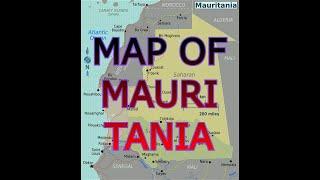 MAP OF MAURITANIA