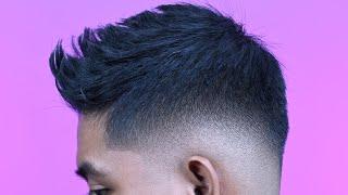 Detail Fade Haircut - Fohawak on Asian Hair Barber Transformasi