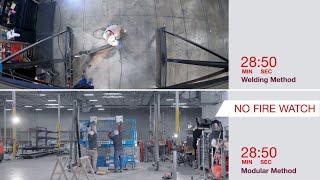 Comparing Hilti MT modular support systems to traditional welding techniques