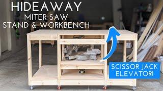 DIY Workbench with Hideaway Miter Saw