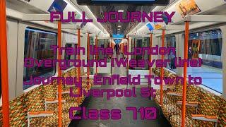 London Overground (Weaver line) from Enfield Town to London Liverpool Street | Full Journey