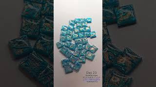 Day 23 - Crystal Blue Tiles - Polymer Clay Colorshift #the100dayproject2025