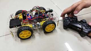 Arduino 4WD PS2 Remote Control Robot Car