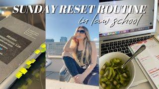 SUNDAY RESET ROUTINE | PREPPING FOR A NEW WEEK OF LAW SCHOOL | LAW SCHOOL DIARIES #3 | NWCU LAW