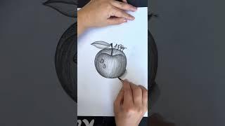 Super Easy #apple #drawing #charcoaldrawing #art #asmr