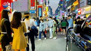 ANSAN 'RODEO STREET' HOT Saturday Night Walk. 4K Gyeonggi-do KOREA Healing Travel Walk.