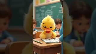 Duck Pretends to Listen in Class—But Is Totally Daydreaming! #duck #cute #funnyvideo #shorts