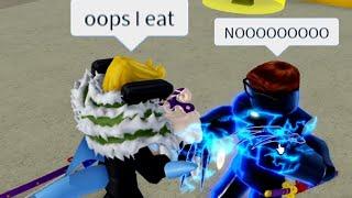 i Ate a Scammer's Dough Fruit.. he's mad.. (Blox Fruits)