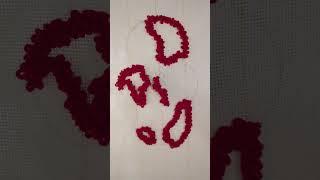 Tufting a Red Cowprint Pad Rug