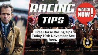 Free Horse Racing Tips Today Sunday 10th November Racing Today top picks #horseracing