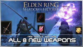 Elden Ring - ALL 8 DLC Weapon Movesets! NEW Ash of War/Spells @ Red Bull Shadow of the Erdtree Event