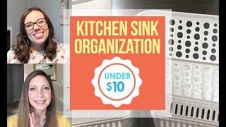 Low cost kitchen sink organization | Collab with Organized to Save | $10!