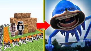 SHIN SONIC Tấn Công Nhà Được Bảo Vệ Bởi bqThanh và Ốc Trong Minecraft