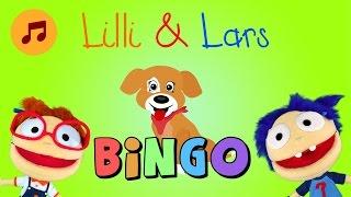 BINGO Dog Song karaoke - b-i-n-g-o song - Nursery Rhymes with lyrics for kids