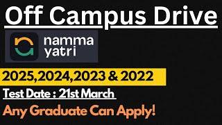 Off Campus Drive For Freshers | Test Date : 21st March | Jobs for Freshers 