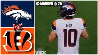 Broncos vs Bengals Week 17 Simulation (Madden 25 PS5)