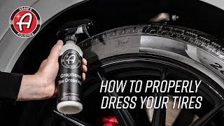 How To Properly Dress Your Tires | Adam's Tire Shine and Graphene Tire Dressing™