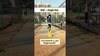 Facing Fast bowling⏩ Angle-Out balls  #shorts #cricket