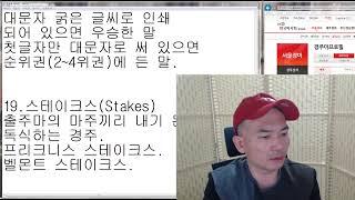 쓸데없는 경마지식3(혈통용어, 경마용어 기타)