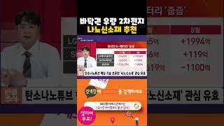 나노신소재, 1년 뒤 대박 날 바닥권 우량 2차전지주 탑픽(20240904)