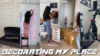 ROOM MAKEOVER MOVING VLOG S4E13| New Wayfair Couch + Organizing+ Peloton Alternative Yesoul G1 Plus