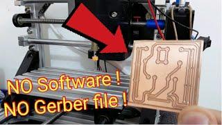 PCB Milling using CNC Machine Without using Gerber file and Without Installing Software \ CNC PCB