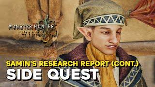 Monster Hunter Wilds Samin's Research Report (Cont.) Side Quest Guide (Rime Beetle Location)